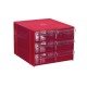 Gaveteiro CG306/5 Vermelho Com 6 Gavetas E 30 Divisórias Gaveteiro CG306/5 Vermelho Com 6 Gavetas E 30 Divisórias